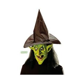 MASCHERE STREGA LUMINOSE C/CAPPUCCIO