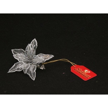 POINSETTIA ARGENTO CON PINZETTA