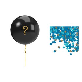 BLN KIT 12/1CT GENDER REVEAL BLUE QS