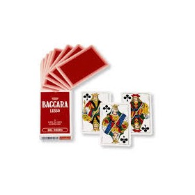 CARTE BACCARA TRIPLEX TELATO ROSSO