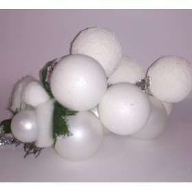 GRAPPOLO SFERE BIANCHE.