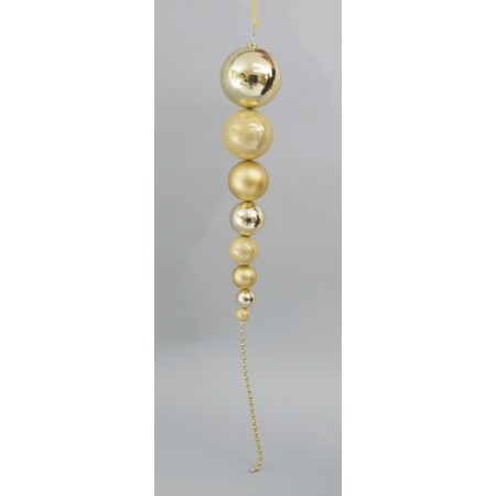 CATENA SFERE 100CM ORO