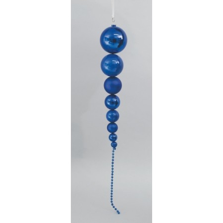 CATENA SFERE 100CM BLU.