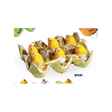 6 PULCINI PORTAUOVO 4.5CM