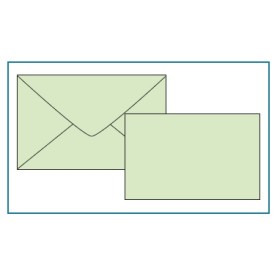 BIGLIETTI E BUSTE F.7 COL. TENUE VERDE MENTA