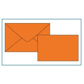 BIGLIETTI E BUSTE F.7 COL. FORTI ARANCIO