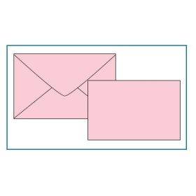 BIGLIETTI E BUSTE F.9 COL.TENUI ROSA