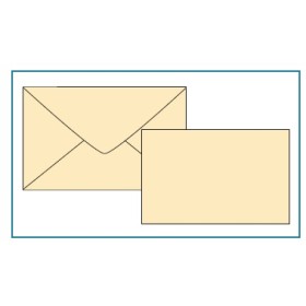 BIGLIETTI E BUSTE F.9 COL.TENUI CREMA