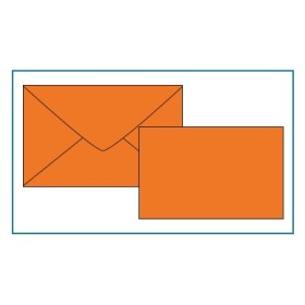 BIGLIETTI E BUSTE F.4 COL. FORTI ARANCIO