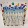 CANDELE BUON COMPLEANNO AZZURRE