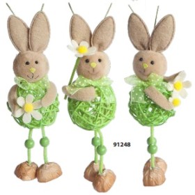 CONIGLIETTO RAFIA 17CM