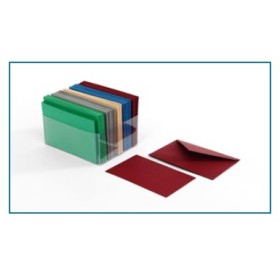 BIGLIETTI E BUSTE F.7 5 COLORI PRESTIGE