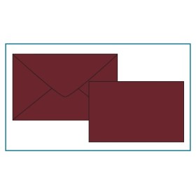 BIGLIETTI E BUSTE F.4 PRESTIGE ROSSO BORDEAUX