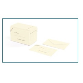 BIGLIETTI E BUSTE F.9 LUTTO AVORIO C/TESTO