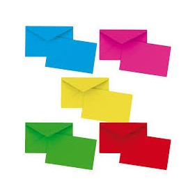 ESP. BIGLIETTI E BUSTA COLORATI ASS. PZ.750