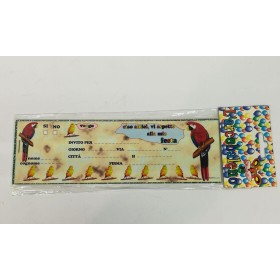 BLOCCHETTI INVITO FESTA PAPPAGALLO