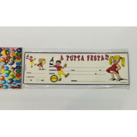 BLOCCHETTI INVITO FESTA BAMBINO/BAMBINA