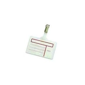 PORTANOME CON LINGUETTA PVC