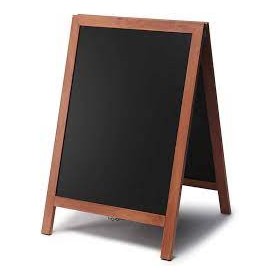 LAVAGNA FONDO NERO A CAVALLETTO 90X45