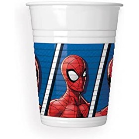 BICCHIERI DI PLASTICA PZ.8 SPIDERMAN