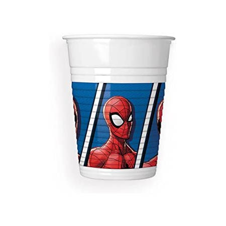BICCHIERI DI PLASTICA PZ.8 SPIDERMAN