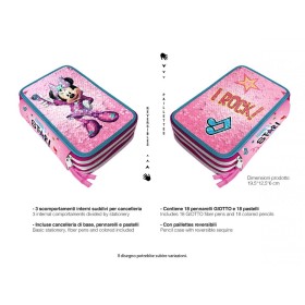 CORREDI 3 ZIP GIOTTO TURBOCOLOR MINNIE REVERSIBILE