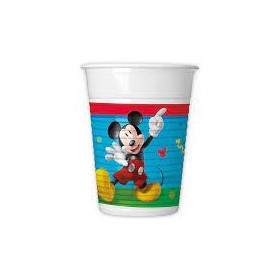 BICCHIERI PLASTICA TOPOLINO PZ.8