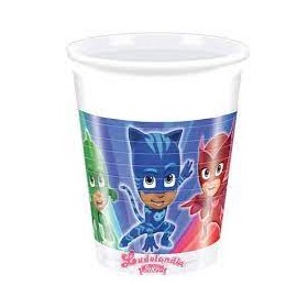 BICCHIERI PLASTICA PJMASKS PZ.8