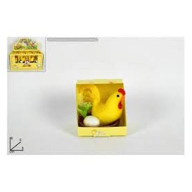 GALLINA C/UOVO SU NIDO IN DISPLAY