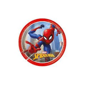 PIATTO 20 CM 8 PZ * SPIDERMAN