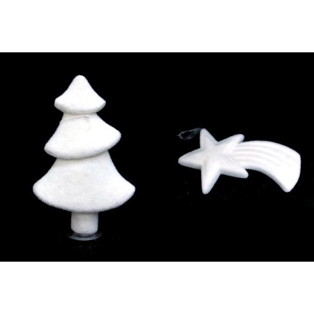APPENDINI ALBERO E STELLA COMETA BIANCO