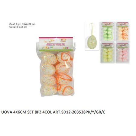 UOVA 4*6 CM SET 8 PZ