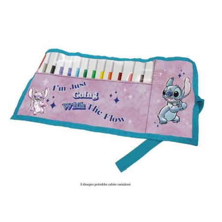 ROTOLI CON 12 PENNARELLI GIOTTO STITCH ROSA