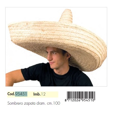 SOMBRERO ZAPATA 100CM