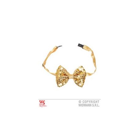 FARFALLINO PAILLETTES ORO CON LED