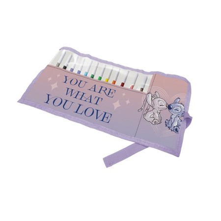 ROTOLO CON 12 COLORI GIOTTO STITCH ROSA