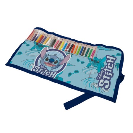 ROTOLI CON 24 PASTELLI STITCH BLU