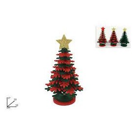 ALBERO FELTRO VERDE-ROSSO CM.17