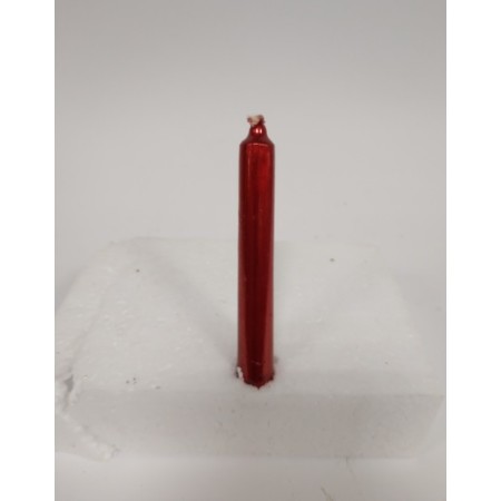 CANDELE LISCE X 20 ROSSE 10CM PCM20R