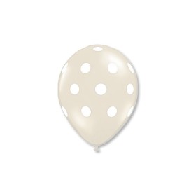 PALLONCINI 100PZ POIS TRASPARENTI 11 POLLICI