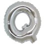 PALLONCINI ARGENTO LETTERA Q 18CM.