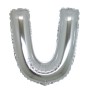 PALLONCINI ARGENTO LETTERA U 18CM