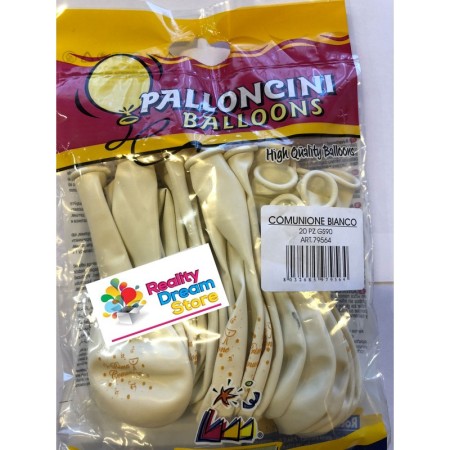 PALLONCINI COMUNIONE BIANCO