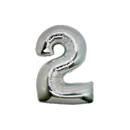 NUMERI ARGENTO 101CM 2