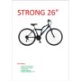 BICICLETTA 26 STRONG NERA/BLU
