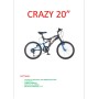 BICICLETTA 20 CRAZY NERA/BLU