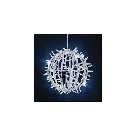SFERA METAL 50CM 150 LED BIANCO