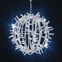 SFERA METAL 50CM 150 LED BIANCO