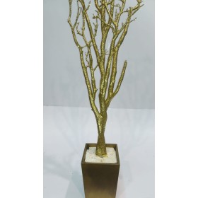 ALBERO CON NEVE ORO 56CM