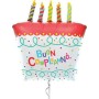 PALLONI FOIL BUON COMPLEANNO TORTA